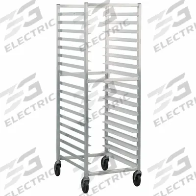 LAKESIDE Pan Rack: 18 Slots, 3 in Betw Shelves, 20 1/2 in Wd, 63 in Ht, 26 in Dp - Proofer Sheet Pan Racks