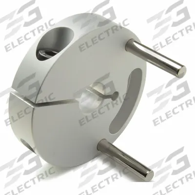 RULAND MANUFACTURING Controlflex Coupling Hub: 1° Angular Misalignment, 1.5 mm Axial Motion - Double Insert Hubs for Round Shafts