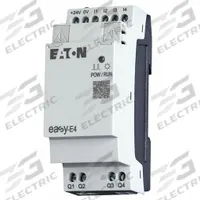 EATON Input/Output Module: Modbus TCP/IP, (4) Analog In, (2) Analog Out (MPN EASY-E4-DC-6AE1). Key specifications — attr205796: EASY-E4-DC-6AE1; attr1072740: 20.4 to 28.8V DC; attr1072741: Input/Output Module; attr1072725: Easy E4; attr1083542: (2) Analog; attr1083537: (4) Analog.