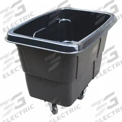 APPROVED VENDOR Cube Truck: 16 cu ft, 500 lb, 45 in L x 32 in W x 37 1/2 in H, (2) Rigid/(2) Swivel (MPN 36FK98). Key specifications — Manufacturer Part Number: 36FK98; Brand: APPROVED VENDOR; Caster/Wheel Configuration: (2) Rigid; Color: Black.