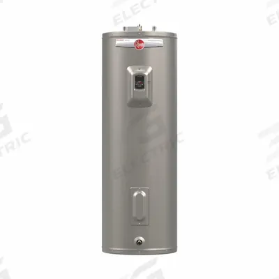 RHEEM Electric Water Heater: 240V, 50 gal, 6 kW, Single Phase, 58.4 in Ht - Light-Duty Residential Electric Water Heaters