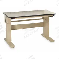PRO-LINE Workbench: Adj Ht, Laminate, 60 in x 30 in, 1,000 lb Overall Load Capacity, Beige (MPN MVSII6030P). Key specifications — Brand: PRO-LINE.