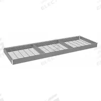 TENNSCO Shelf: 72 in x 24 in, 2,000 lb Load Capacity, Steel, 5 ga Decking, Gray, Shelf (MPN ZLCS-7224W). Key specifications — Decking Material: Steel; Includes: (2) Front to Back Deck Supports; Decking Finish: Zinc Plated; Shelf Configuration: Single Straight; Color: Gray; Frame Material: Steel; Brand: TENNSCO; Frame Finish: Zinc Plated.