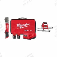 MILWAUKEE Tool Combination Kit: 2 Tools, Grease Gun/Impact Wrench, 12 V DC Volt, Battery Included (MPN 2564-22, 2446-20). Key specifications — attr1176460: Impact Wrench.