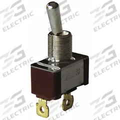 EATON Toggle Switch: 3 Position, 2 Connections, SPST, Screw Terminals Connection, 7500 Series (MPN 7500K14). Key specifications — AC Contact Rating: 20 A @ 125 V; Switch Function Configuration: On/None/Off; Brand: EATON; Series: 7500; Horsepower: 3/4 hp @ 250V AC.
