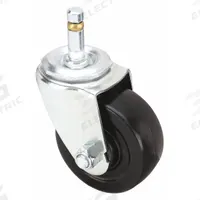 APPROVED VENDOR Stem Caster: Swivel, No Brake, 3 in Wheel Dia., 1 1/4 in Wheel Wd, Rubber, Rubber (MPN 1G005). Key specifications — attr1111099: APPROVED VENDOR; attr1111095: Black; attr1176855: Swivel.