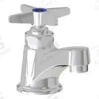 CHICAGO FAUCETS Low Arc Bathroom Faucet: 700, Cast Brass, Polished Chrome Finish, 1 gpm Flow Rate (MPN 700-E74COLDABCP). Key specifications — Includes: Mounting Hardware; Brand: CHICAGO FAUCETS; Series: 700.