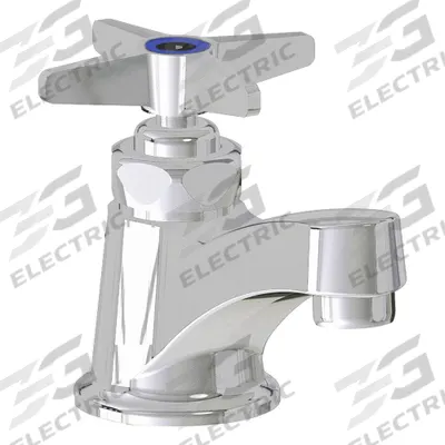 CHICAGO FAUCETS Low Arc Bathroom Faucet: 700, Cast Brass, Polished Chrome Finish - Single-Post Handle Bathroom Faucets