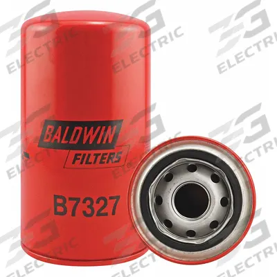 BALDWIN FILTERS Oil Filter: B7327, LF16117, M27 x 2.0 Thread Size, 6 5/8 in Overall Ht - Spin-On Oil Filters