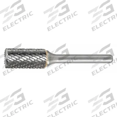 WIDIA METAL REMOVAL Carbide Bur: Cylinder with End Cut, SB-02, Double Cut, 5/16" x 3/4" Head - Double-Cut End-Cut Cylinder Burs