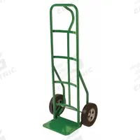 APPROVED VENDOR General Purpose Hand Truck: 800 lb, Single-Loop Handle, Green, Steel, Flat-Free (MPN C114-10FF). Key specifications — Brand: APPROVED VENDOR; Color: Green.