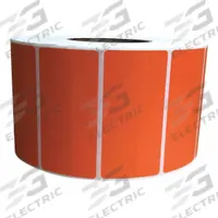 APPROVED VENDOR Barcode Printer Label: 4 in Label Wd, 2 in Label Ht, Orange, 3 in Core Dia., Matte (MPN 60DX55). Key specifications — Brand: APPROVED VENDOR; Label Color: Orange; Perforation: Perforated; Adhesive Material: Permanent; Label Finish: Matte.