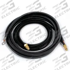 MILLER ELECTRIC Power Cable: 12 1/2 ft, 2-Piece, Braided Rubber, 46V28-2. Key specifications — Reference Number: 46V28-2; Cable Material: Braided Rubber; Brand: MILLER ELECTRIC.