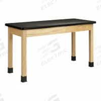 Plain Apron Table: 24 in Overall Wd, 30 in Overall Ht, 4 1/2 ft Overall Lg, Laminate, Black, Wood (MPN P720LBBK30E). Key specifications — Brand: DIVERSIFIED SPACES; Countertop Material: Laminate.