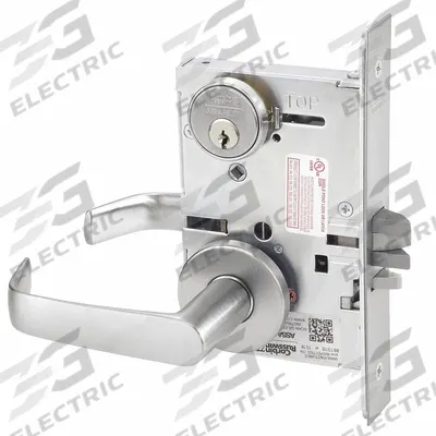 CORBIN Door Lockset: Storeroom Lever Locksets, Chrome, ADA Compliant