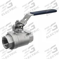 USA INDUSTRIALS Manual Two-Way Ball Valve: 1/2 in, 304 Stainless Steel, Straight Valve Body, RPTFE (MPN ZUSA-VLV-54). Key specifications — Brand: USA INDUSTRIALS; Handle: Locking Lever.