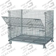 NASHVILLE WIRE Collapsible Bulk Container: 36.4 cu ft, 48 in x 40 in x 36 in, Lid Not Included (MPN C404836S4). Key specifications — Brand: NASHVILLE WIRE; Stackable: Stacking Capable; Shape: Rectangular; Runner Location: None; Fork Entry: 4-Way Entry; Container Wall Type: Vented; Mobility: Stationary; Collapsible: Collapsible.
