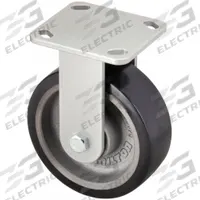 HAMILTON Plate Caster: Rigid, No Brake, Nylon, 4 in Wheel Dia, 2 in Wheel Wd, 5 5/8 in Mounting Ht (MPN R-WH-4DB70). Key specifications — Wheel Bearing Type: Ball; Wheel/Tread Color: Black; Brand: HAMILTON; Caster Type: Rigid.