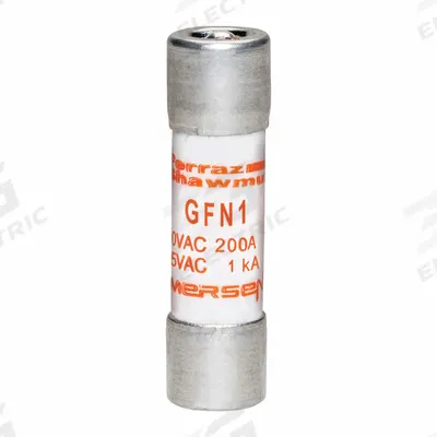 MERSEN Fuse: GFN Series, Midget, Time-Delay, 1 A, 250 V AC, 13/32 in x 1 1/2 in - Time-Delay Cylindrical Fuses