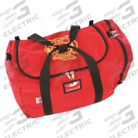 R&B FABRICATIONS Duffel Bag: Nylon, Red, 6,000 cu in Interior Volume, Zipper, 26 in Lg, 13 in Wd (MPN RB-199-U). Key specifications — Color: Red; Material: Nylon; Brand: R&B FABRICATIONS; Closure: Zipper.