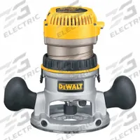 DEWALT Router: Mid-Size, Fixed Base, 2.25 hp, Variable Speed, 24,000 RPM, 1/4 in_1/2 in Collet (MPN DW618). Key specifications — attr326433: Soft-Start; attr241172: Router; attr217717: 120V AC; attr217680: DEWALT.