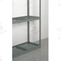 TENNSCO Decking: 96 in x 24 in, 2,250 lb Load Capacity, Steel, 5 ga Decking, Gray, Decking (MPN ZWD-9624-MGY). Key specifications — Decking Material: Steel; Decking Finish: Powder Coated; Color: Gray; Brand: TENNSCO; Product Type: Decking.