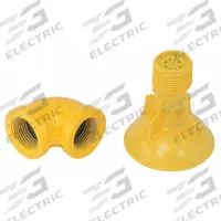 BRADLEY Shower Head: S24-194, Compatible with SpinTec, Plastic, Yellow, 1 in Thread Size, NPT. Key specifications — Manufacturer Part Number: S24-194; Includes: Plastic (Showerhead); Material: Plastic; Compatible Mfr Part No: S19-310; Part: Spray Head; Compatible with Series: SpinTec; For Use With: Safety Shower.