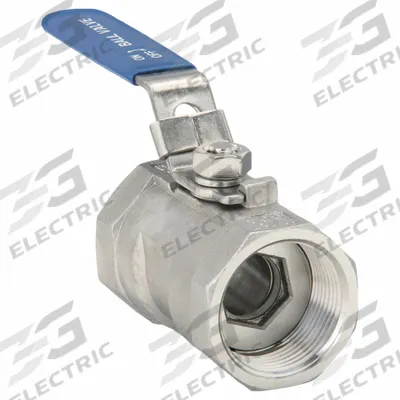 USA INDUSTRIALS Manual Two-Way Ball Valve: 1 1/4 in, 304 Stainless Steel, Straight Valve Body - Stainless Steel Ball Valves