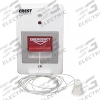 CREST HEALTHCARE SUPPLY Pullcord Station: 2 3/4 in Overall Wd, 24V AC/DC, 5700. Key specifications — Standards: FDA Listed; Manufacturer Part Number: 5700; Color: White; Voltage: 24V AC/DC; Brand: CREST HEALTHCARE SUPPLY; Call Station Type: Pullcord Station; Part Type: Station Replacements; Station Type: Pullcord Station.