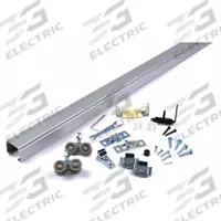 NATIONAL GUARD Track Kit: 5 ft Lg, 3 1/2 in Wd, 1 3/8 in Ht, 250 lb Max Wt, Top (MPN SLAL-250-PD-60). Key specifications — Product Type: Track Kit; Brand: NATIONAL GUARD; Track Type: Top.