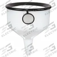 APPROVED VENDOR Funnel: HDPE, 4.25 L, 222.2 mm, 28.6 mm, 85.09 mm Stem Lg, White (MPN 408234-0000). Key specifications — Product Type: Funnel; Body Color: White; Brand: APPROVED VENDOR.