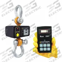 RON CRANE SCALES Crane Dynamometer: 20,000 lb Wt Capacity - Imperial, +/-0.1% Accuracy, 10 lb/5 kg (MPN RON 2501-S10CC). Key specifications — Readability: 10 lb; Standards: IP65; Indicator Attachment: Wireless Remote; Includes: Load Cell, Wireless Remote Display, Carrying Case, Instruction Manual and Calibration Certificate; Housing Material: Steel; Manufacturer Part Number: RON 2501-S10CC; Brand: RON CRANE SCALES; Weighing Units: kg.