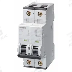 SIEMENS IEC Supplementary Protector: 25 A Amps, 72V DC, 10kA at 400V AC, Screw Clamp, 5SY4, 400V AC (MPN 5SY42256). Key specifications — Terminal Connection: Screw Clamp; AC Voltage Rating: 400V AC; Curve Type: B; DC Voltage Rating: 72V DC; Max. AIR Rating: 10kA at 400V AC; Series: 5SY4; Brand: SIEMENS.