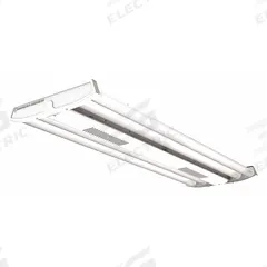 LITHONIA LIGHTING LED High Bay: 47 1/4 in Lg, 48,017 lm, 5000K, 30 ft – 60 ft Mounting Ht, 290 W (MPN IBG48000LMSEFAFLGNDMVOLTGZ1050K80CRIDWH). Key specifications — Voltage: 120 to 277V AC; LED Replacement For: (10) Lamp T5HO; Brand: LITHONIA LIGHTING; Color Temperature: 5000K.