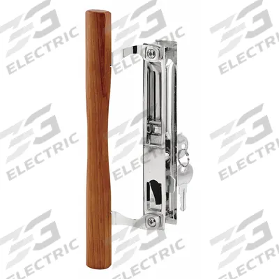 PRIME-LINE Sliding Door Lock: 10 in Lg, 7/8 in Wd - Recessed Handles for Sliding Doors