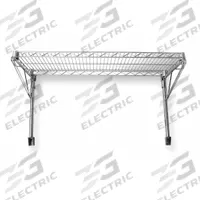 APPROVED VENDOR Wire Wall Shelf: 36 in x 14 in, 1 Shelves, 250 lb Load Capacity per Shelf, Post (MPN 2HGD2). Key specifications — Mounting Mechanism: Post; Material: Steel; Finish: Chrome; Color: Silver; Brand: APPROVED VENDOR.