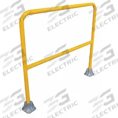 APPROVED VENDOR Handrail Section: Toe Board Not Included, Floor Mounted Rail Mounting, Round, Yellow (MPN 2HET2). Key specifications — Product Type: Handrail Section; Brand: APPROVED VENDOR; Color: Yellow; Handrail Shape: Round; Material: Steel; Number of Rail Levels: Not Rated; Rail Mounting Style: Floor Mounted.