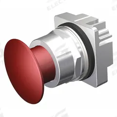 SIEMENS Mushroom Head Push Button: 30 mm, Non-Metallic, Maintained (MPN 52PP3A2). Key specifications — Action: Maintained; Brand: SIEMENS; Series: 52; Push Button Material Type: Non-Metallic.