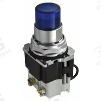 EATON Pilot Light: 30 mm Panel Mounting Size, Blue, LED, 24 V AC/DC Max Volt Rating (Supply) (MPN 10250T297LLP24). Key specifications — Series: 10250T; Brand: EATON; Includes Push-To-Test: Push-To-Test Included.