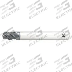 OSG Ball End Mill: Carbide, EXO Coated, 3 Flute, 10 mm Mill Dia, 15 mm LOC, 130 mm OAL (MPN 3090320)
