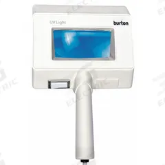 BURTON Examination Light: Fluorescent, 14 W Watt, 120V AC, Power Cord and Plug, 5 Diopter, 2.25x (MPN UV502). Key specifications — Operating Voltage: 120V AC; Magnification: 2.25x; Includes Ultraviolet Light: Yes; Power Source: Power Cord and Plug; Manufacturer Part Number: UV502; Brand: BURTON.