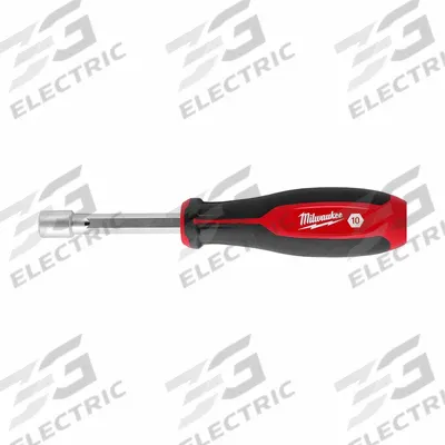 MILWAUKEE Nut Driver: Straight, HollowCore, Metric, With Magnetized Tip, Std - Pass-Through Nut Drivers