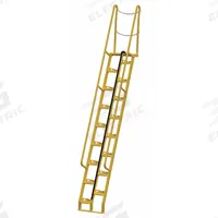 VESTIL Alternating Tread Stairs: 14.5 ft Overall Ht, Steel, 350 lb Load Capacity, Perforated (MPN ATS-11-68). Key specifications — Color: Yellow; Brand: VESTIL.
