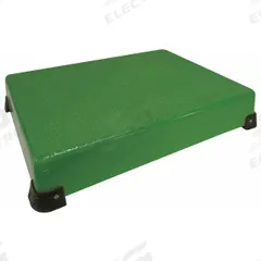 FIBERGRATE Work Platform: 4 in Platform Ht - Max, 24 in Platform Wd, 24 in Platform Dp, Fiberglass (MPN 238004). Key specifications — Brand: FIBERGRATE; Color: Green.