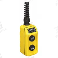 SQUARE D Pendant Control Station: (2) Push Buttons, 2NO, Forward/Reverse, NEMA 4, (2) Push Buttons (MPN 9001BW93Y). Key specifications — AC Contact Rating: 1.5 A @ 240 V; Action: Maintained/Momentary; DC Contact Rating: 1.1 A @ 120 V; Enclosure Material: Thermoplastic; Hub Style: Dead-End; Legend: Forward/Reverse; Operator Configuration: (2) Push Buttons; Brand: SQUARE D.