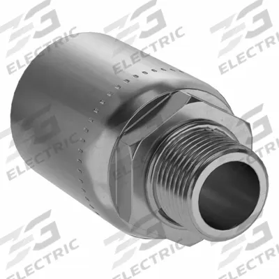 KURT Hydraulic Crimp Fitting: Carbon Steel, Straight, -10 For Hose Dash Size - Kurt Crimp Hydraulic Hose Fittings with ORB Connection