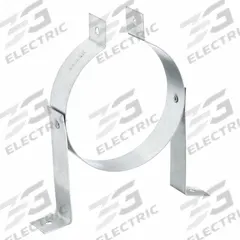 Duct Hanger: 4 in Duct, Steel, 7 in Lg, 6 3/4 in Wd (MPN 4VPH). Key specifications — Includes: Clamping Hardware; Brand: AMERI-VENT; Base Material: Steel; For Duct Shape: Round.