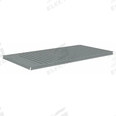 TENNSCO Shelf: 72 in x 36 in, 600 lb Load Capacity, Steel, 22 ga Decking, Gray - Ribbed Steel Decking Shelf Kits for Boltless Shelving