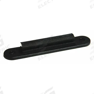 TENSABARRIER Wall Receiver: Black, 4 in Overall Ht - Mountable Receivers for Retractable Belt Barriers