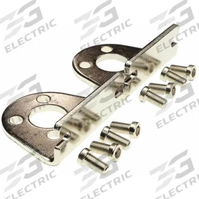 SMC Foot Bracket: Foot Mount Type, Fits 63 mm Bore Dia, Steel - Foot Mounting Brackets
